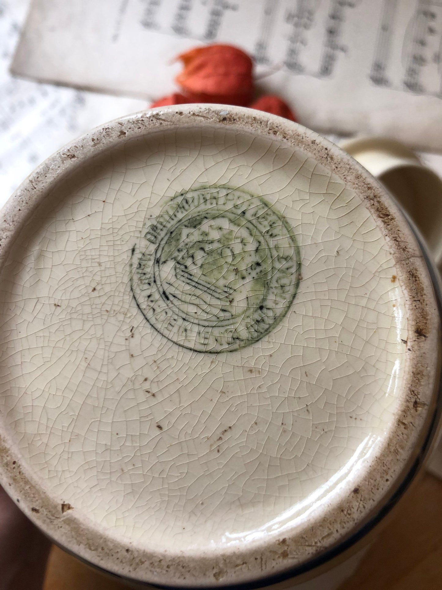 Vintage Dartmouth Pottery Teapot: Devon Motto Ware, Cottage Motif