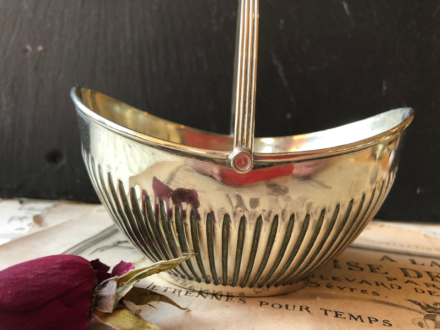 Antique Silver Plated Basket by Benetfink, Cheapside, London / Sweet Basket / Bon Bon / Made in England