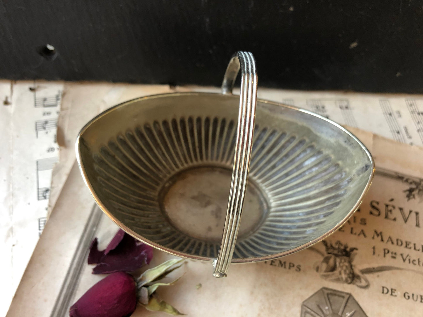 Antique Silver Plated Basket by Benetfink, Cheapside, London / Sweet Basket / Bon Bon / Made in England