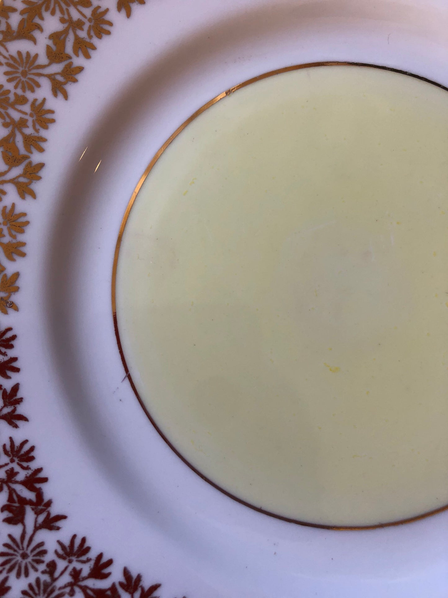 Vintage Gold Chintz Side Plate: Staffordshire Fine Bone China