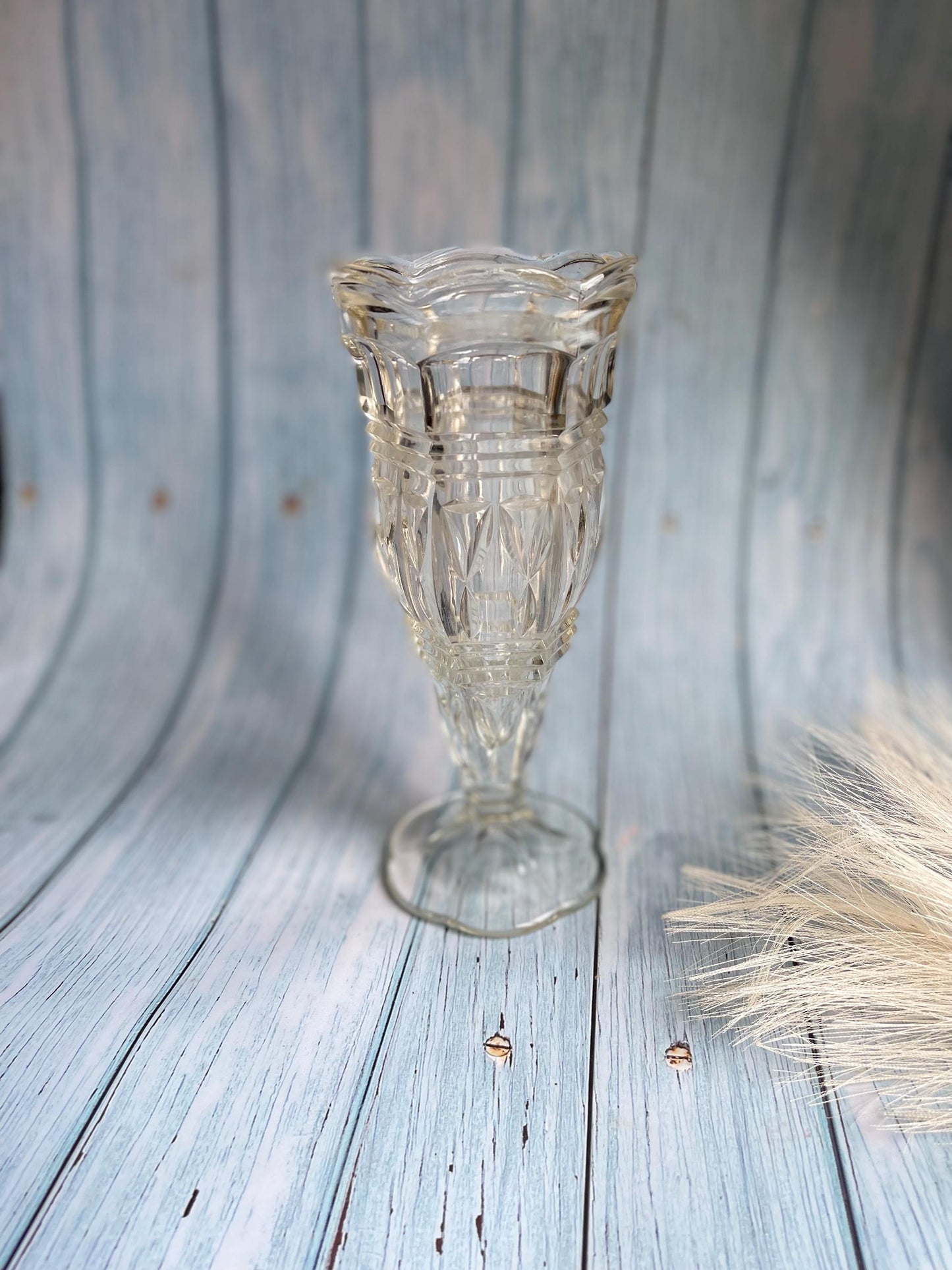 Vintage Clear Glass Sundae or Dessert Glass