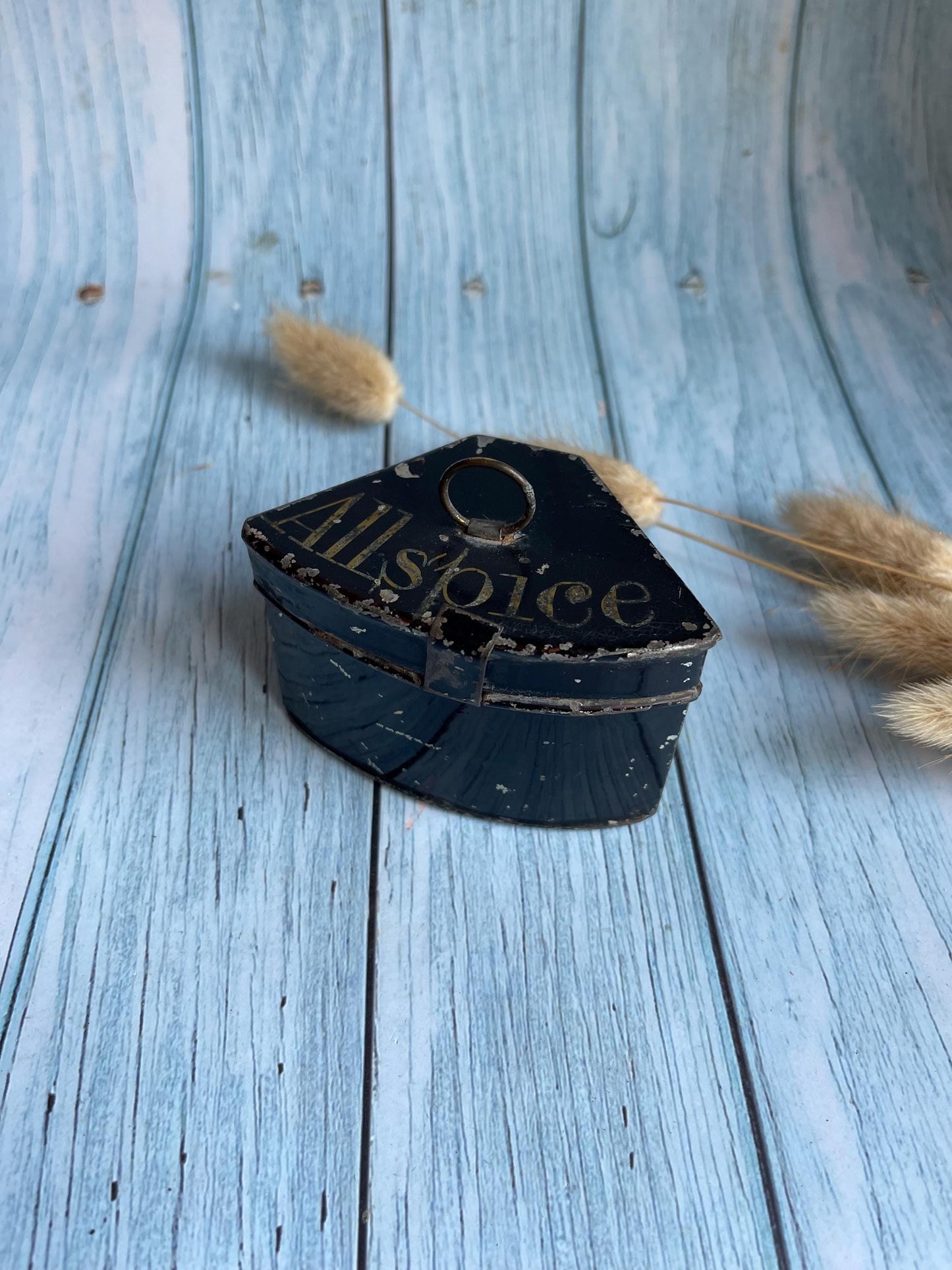Antique Georgian Toleware Spice Tin