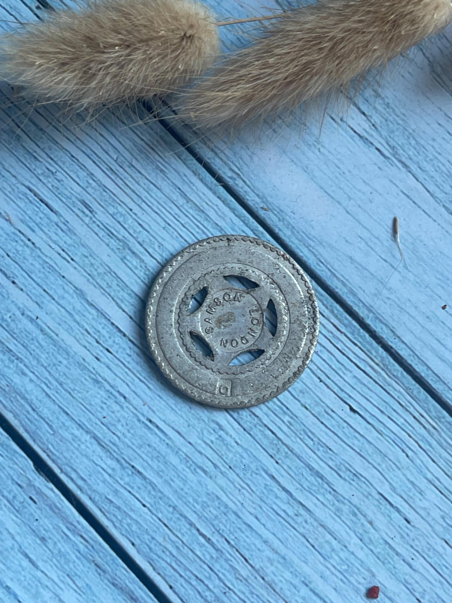 Vintage Samson London Gaming Pierced Aluminium Token