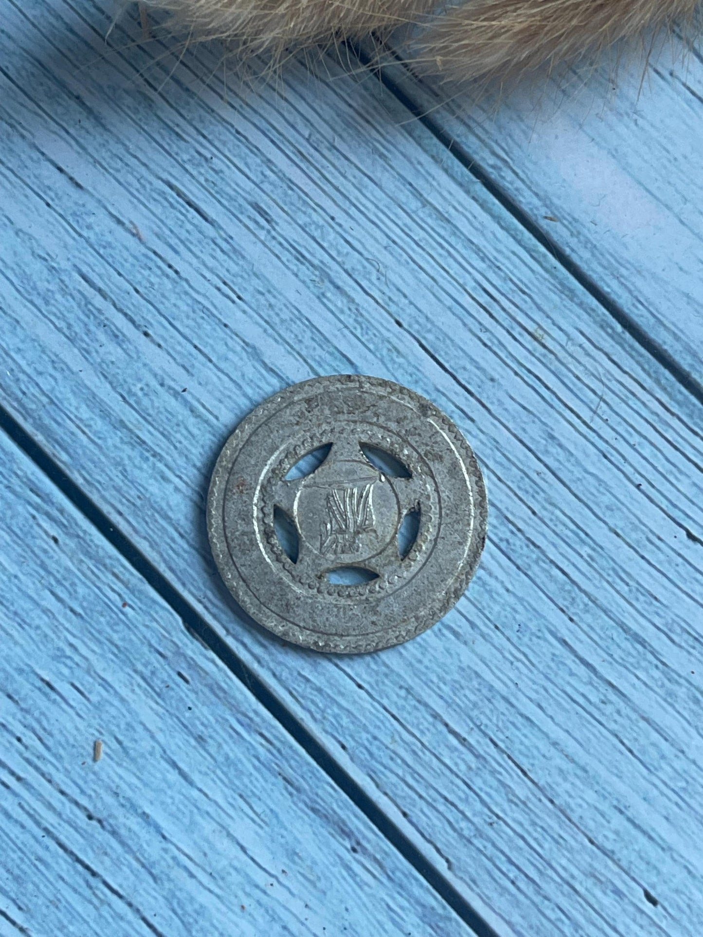 Vintage Samson London Gaming Pierced Aluminium Token