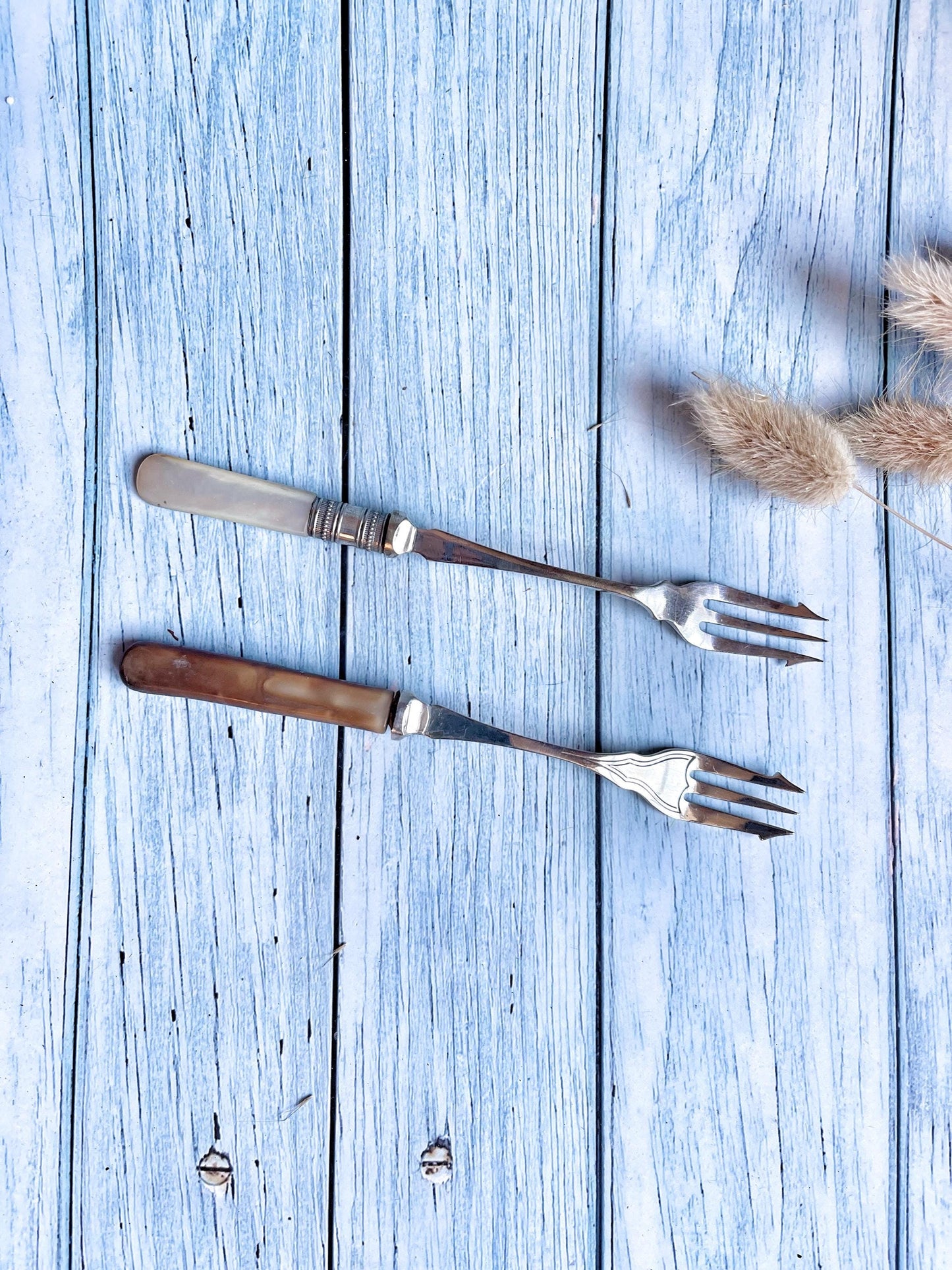 Antique Silver Plated Pickle Fork / Long Handle Fork / Pickle Spear