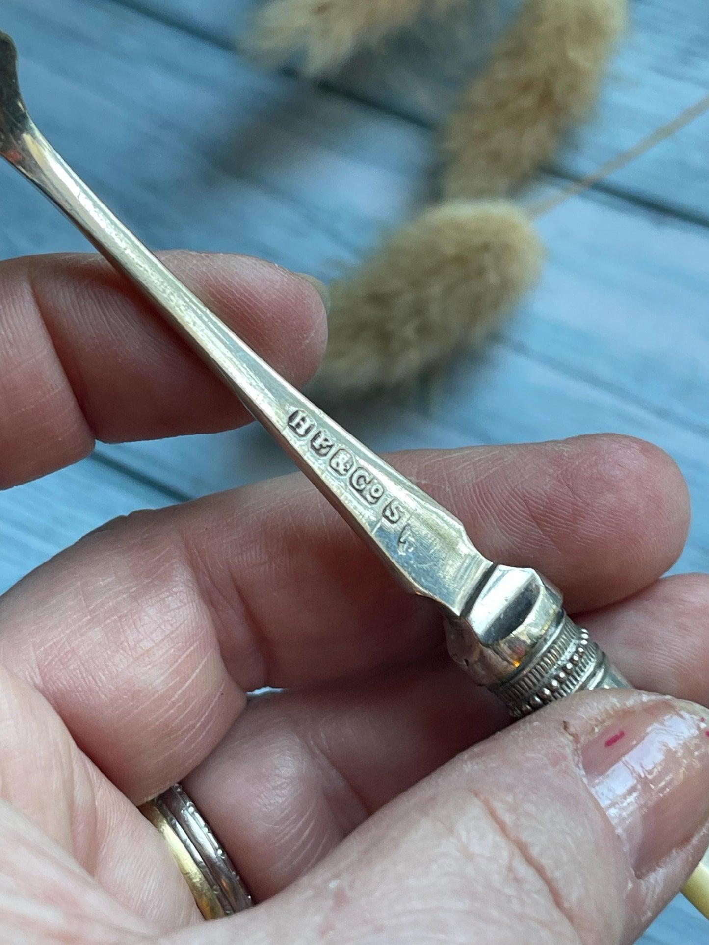 Antique Silver Plated Pickle Fork / Long Handle Fork / Pickle Spear