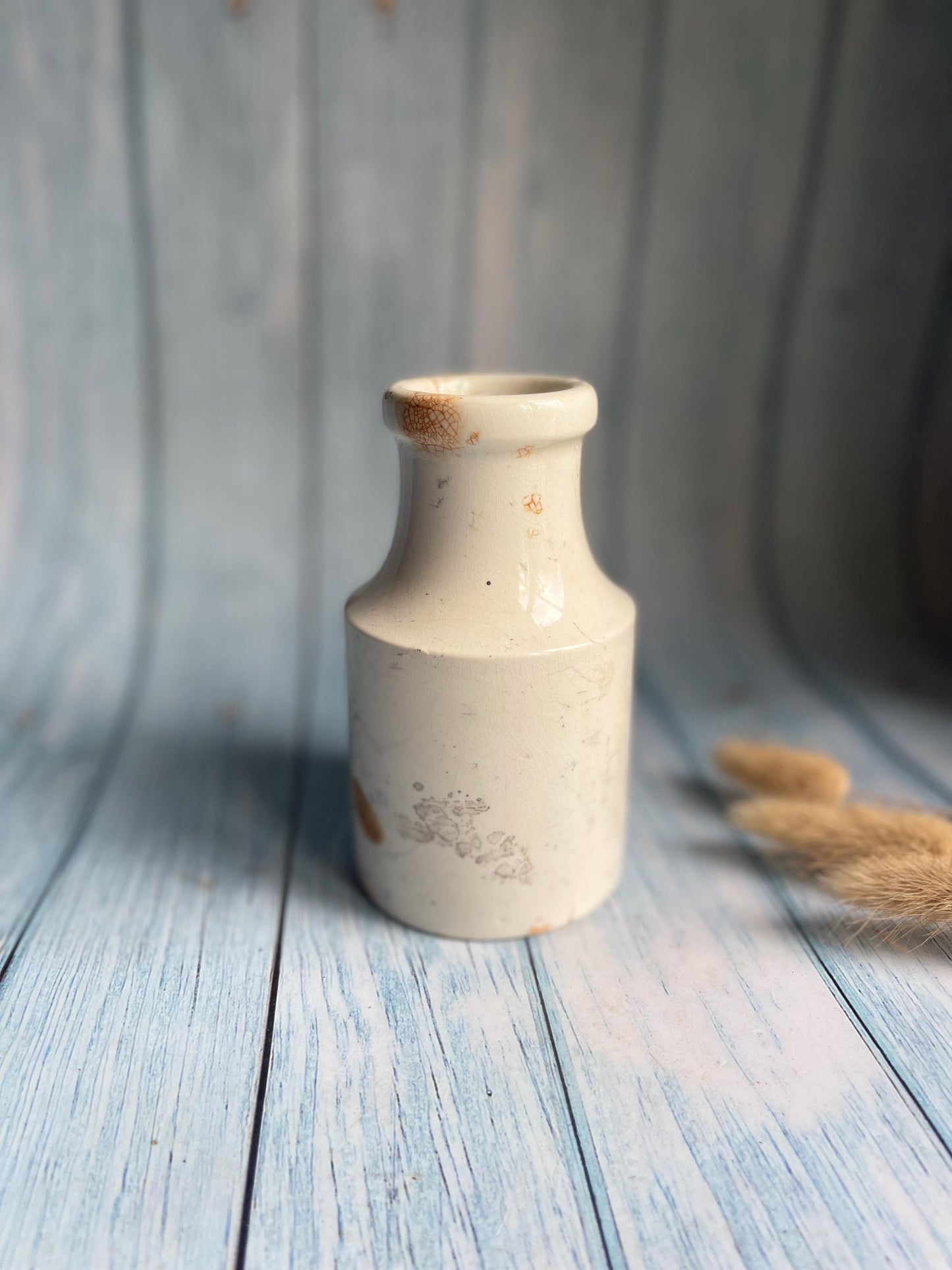 Antique French Mustard Jar: Digoin Sarreguemines Pottery, Parisian Decor