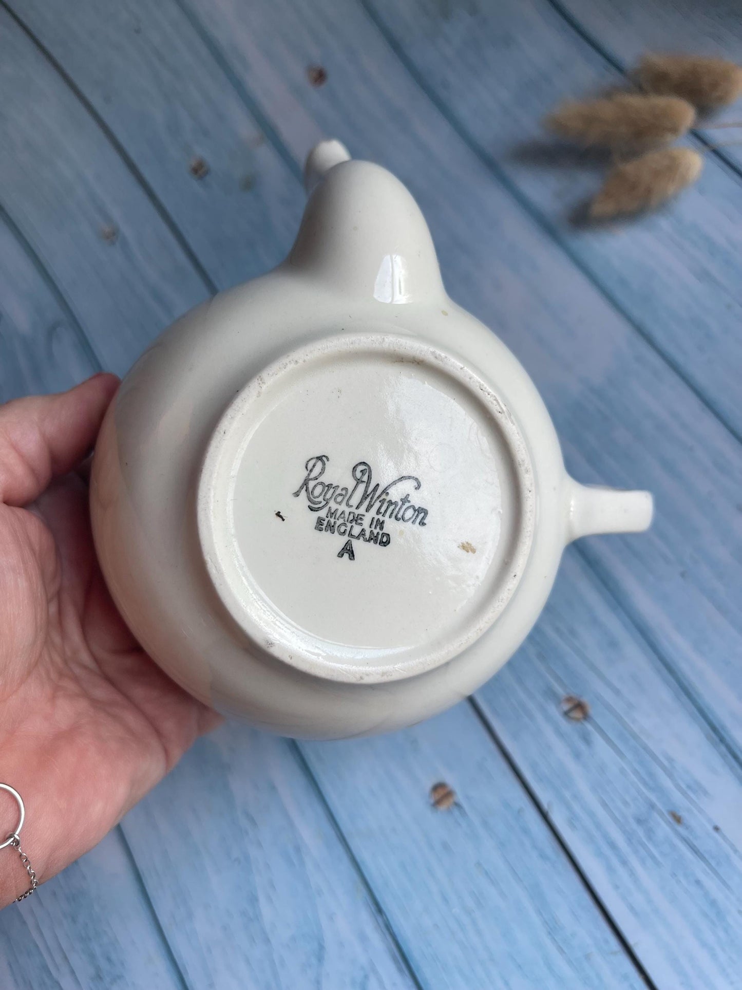 WWII Era 1940s Medical Royal Winton Invalid Feeder Ceramic Cup with Spout, Made in England