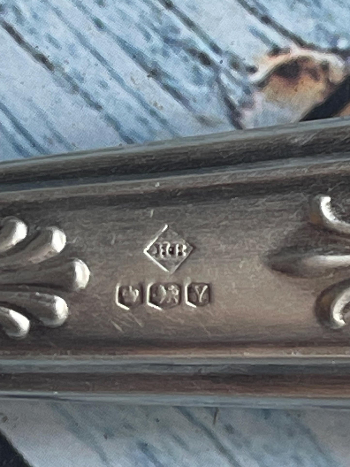 Boxed Vintage Harrison Brothers Silver Handle Stainless Steel Blade Pie Server / Cake Slice