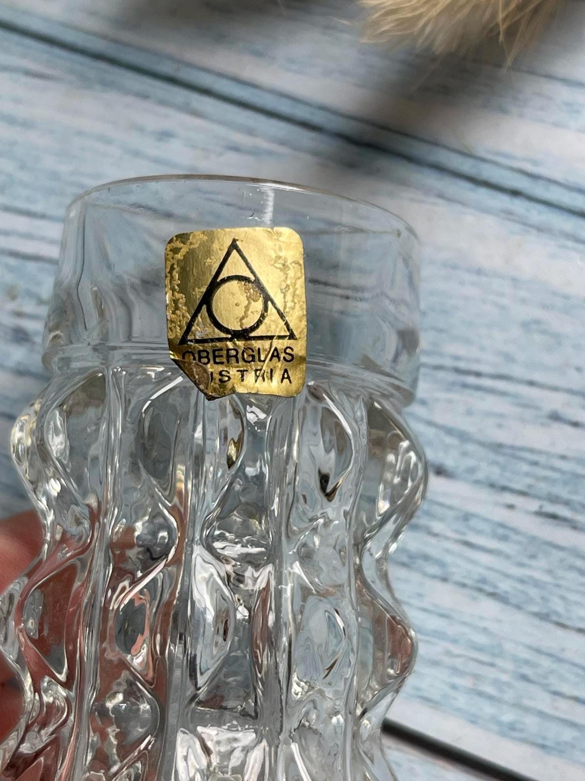Set of Four Cut Crystal Austrian Schnapps Glasses