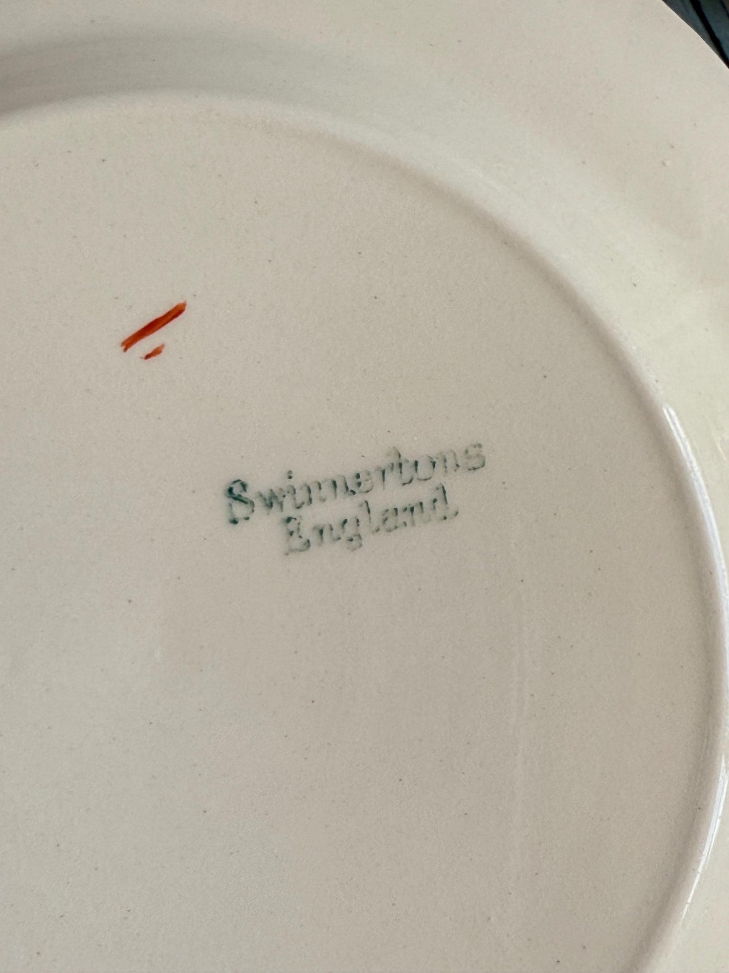 Vintage Swinnertons Cake Plates (Set of 5): English Coaching Days Hampton Ivory