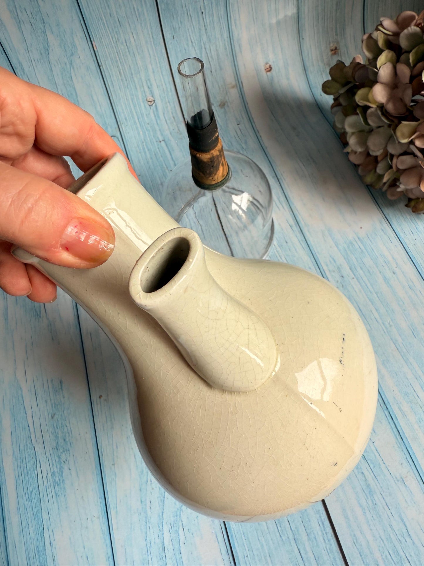 Vintage Nelson’s Inhaler with Unusual Glass Funnel Attachment