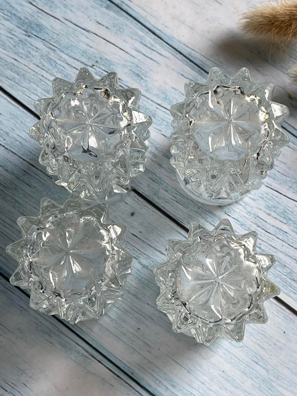 Set of Four Cut Crystal Austrian Schnapps Glasses