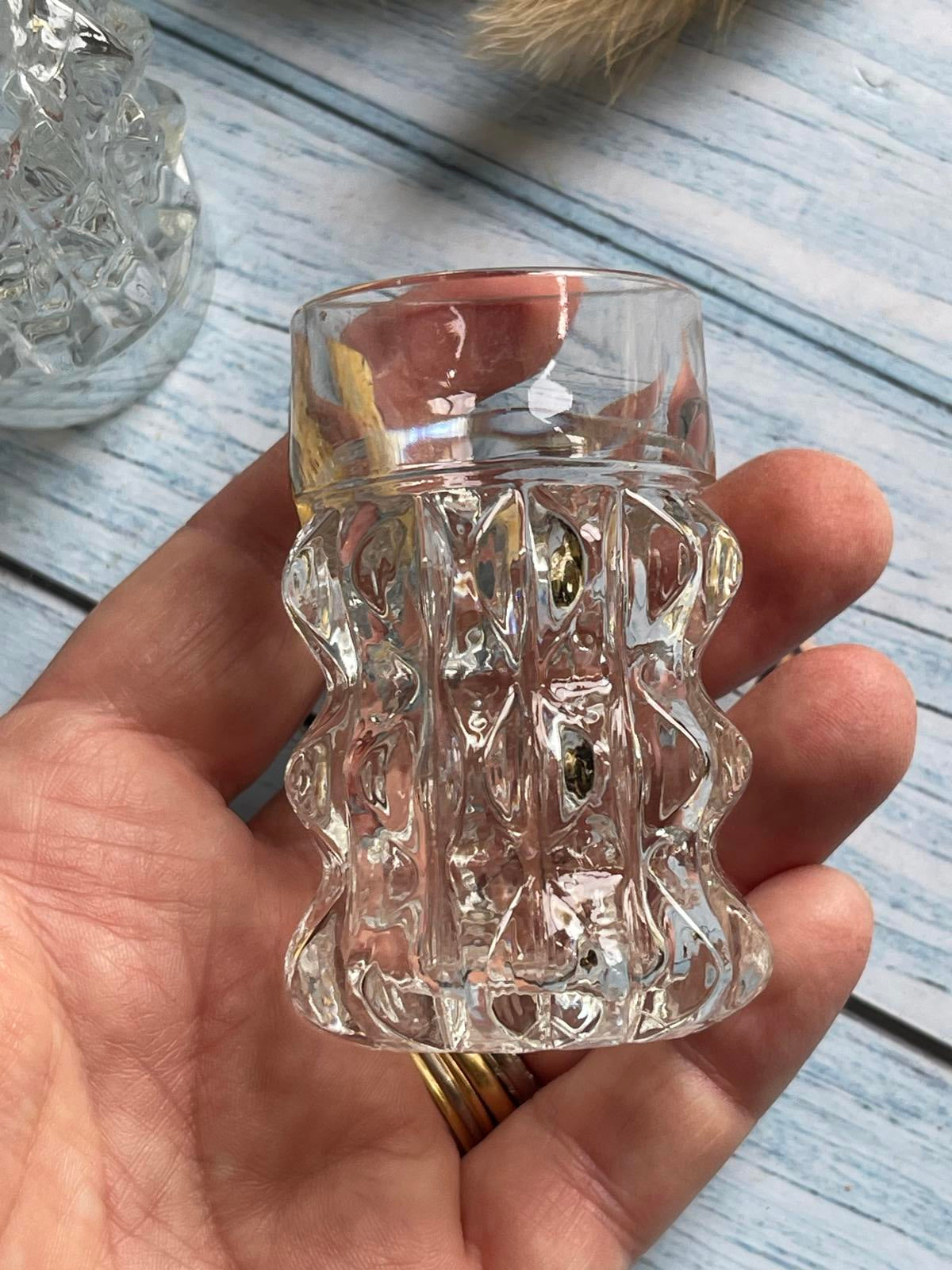 Set of Four Cut Crystal Austrian Schnapps Glasses