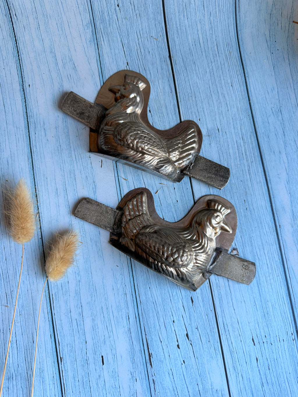 Vintage French Aluminium Chicken Chocolate Mould