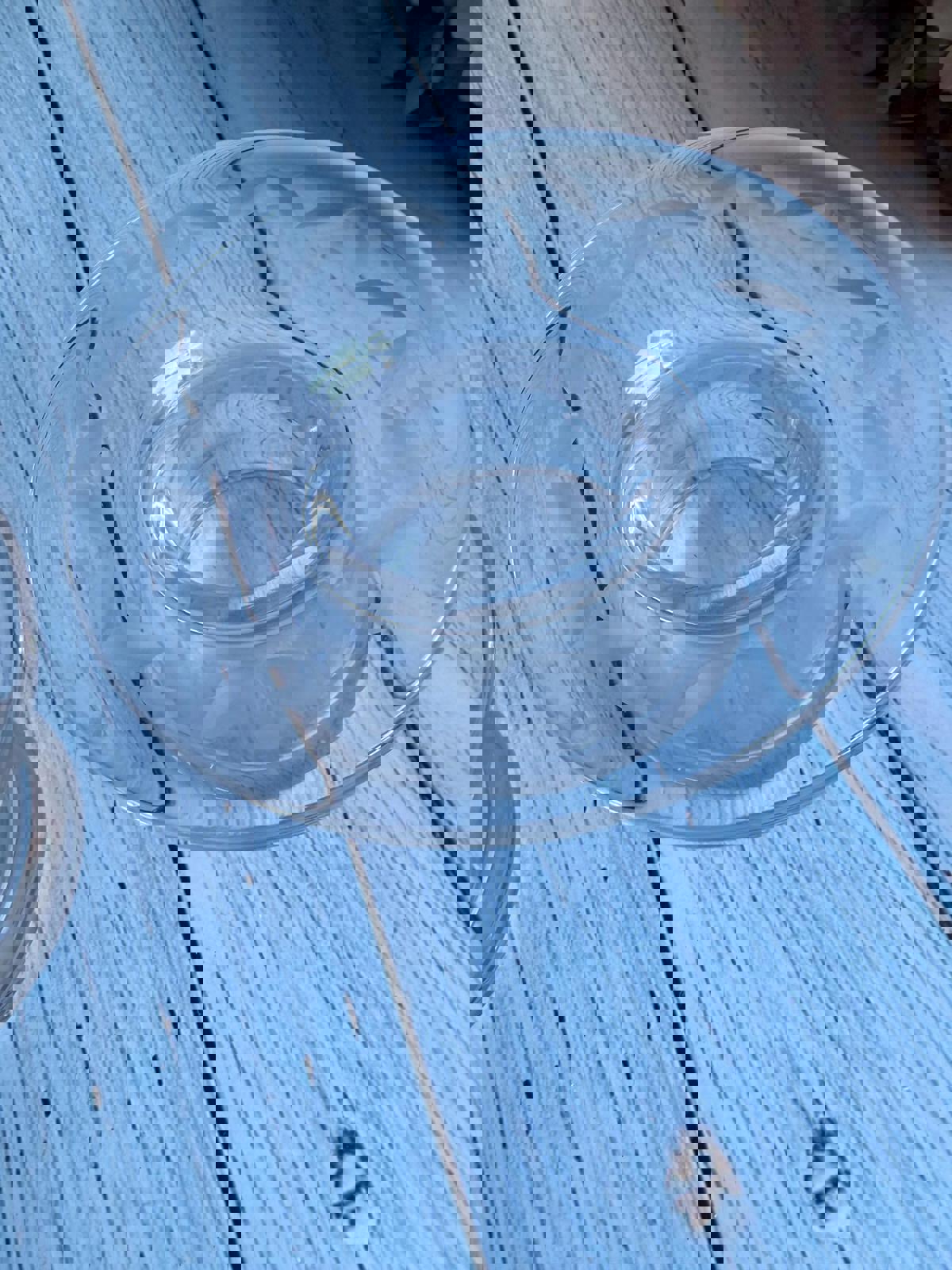 Pair of Etched Glass Stuart Crystal Candle Holders