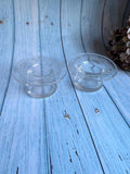 Pair of Etched Glass Stuart Crystal Candle Holders