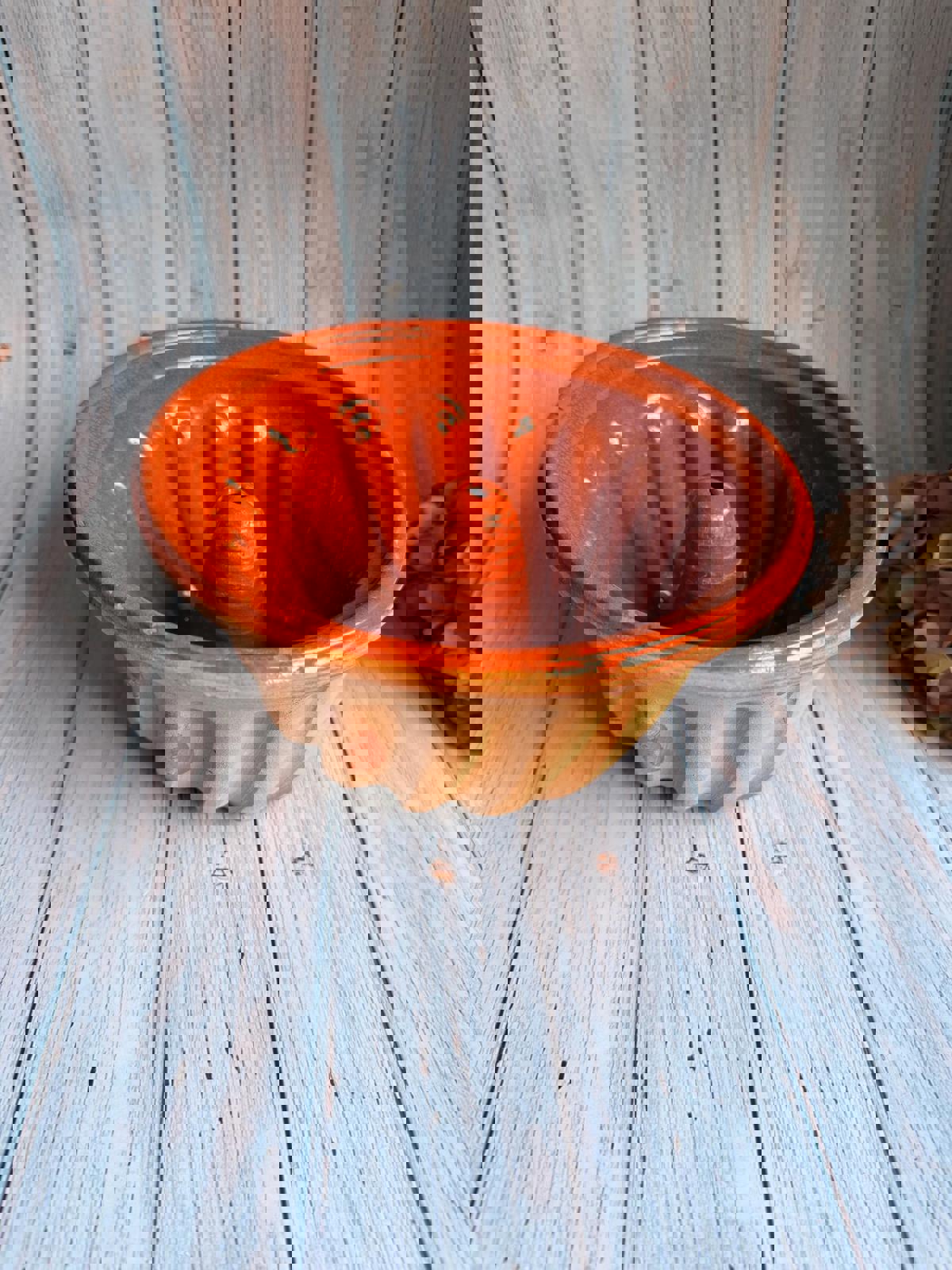 Vintage French Alsace Bundt Cake Mould / Terracotta Mould / Kugelhopf