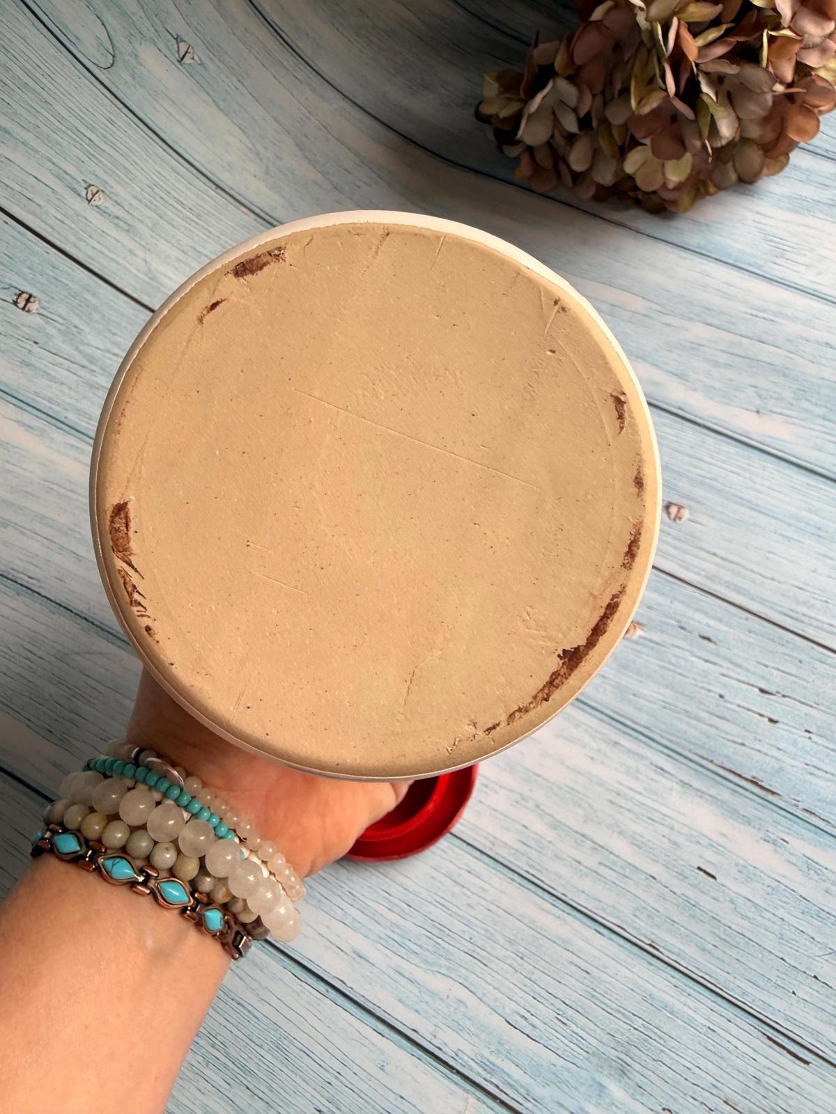 French Stoneware Moutarde du Temeraire Mustard Pot with Plastic Lid