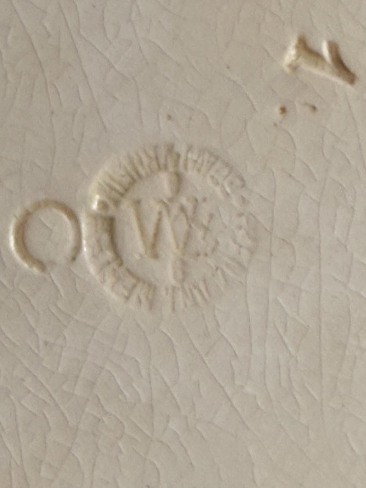 1880s Royal Bonn Franz Anton Melhem Floral Ceramic German Cheese Dome