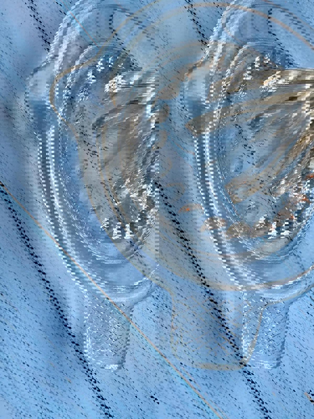 English Vintage Heavy Glass Citrus Juicer