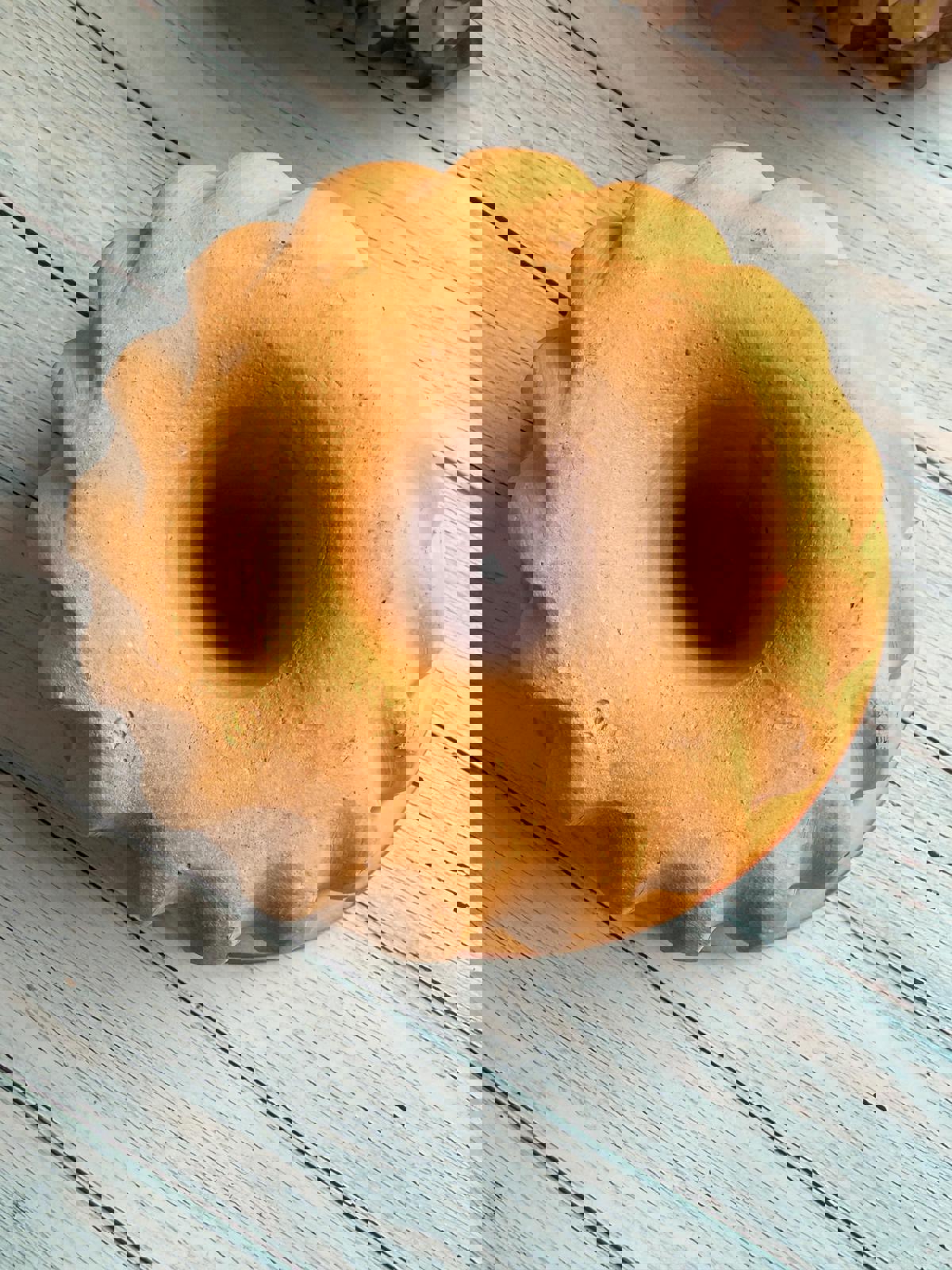 Vintage French Alsace Bundt Cake Mould / Terracotta Mould / Kugelhopf