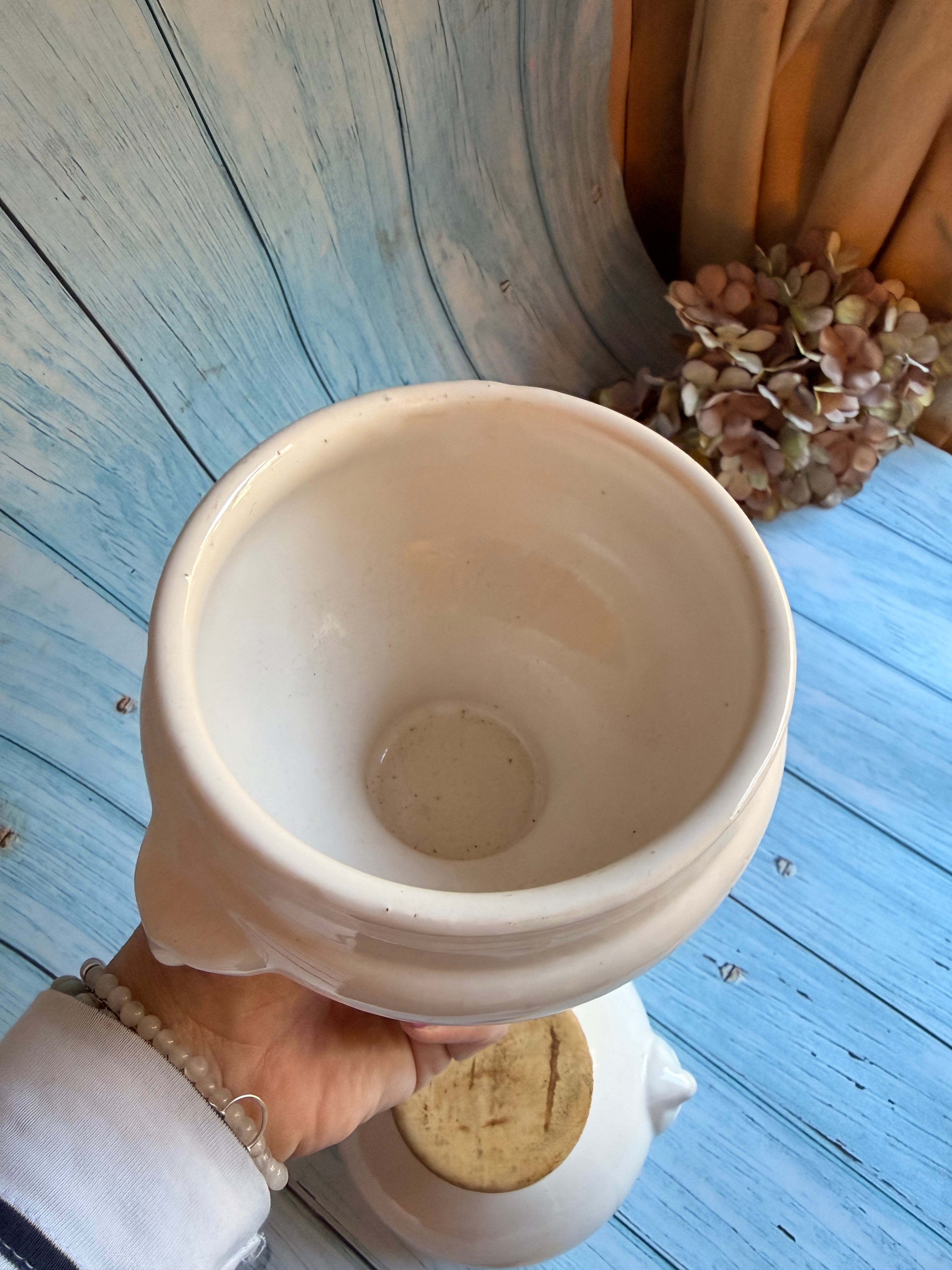 Pair of Vintage French Lion Head Soup Bowls