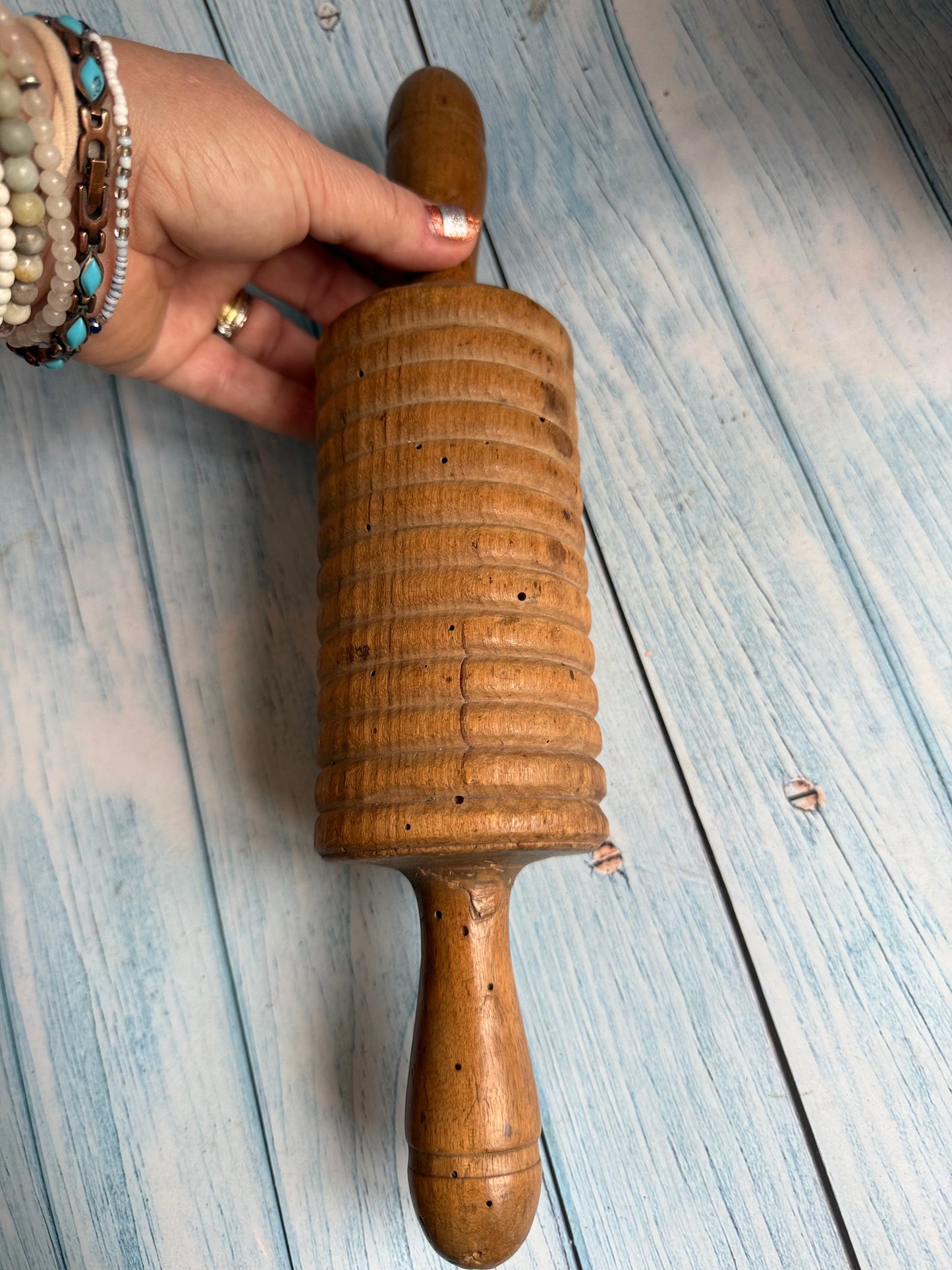 19th Century Treen Oat Roller