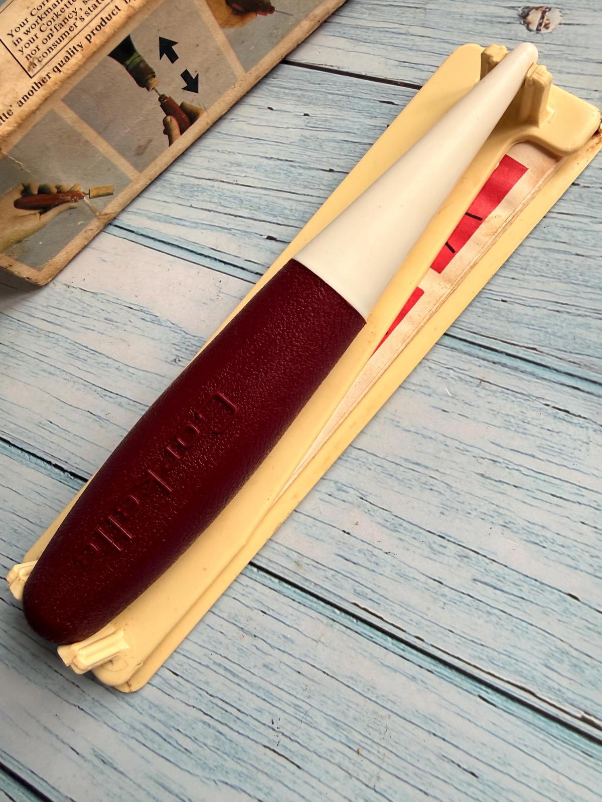 Vintage 1970s Spong and Co Corkette Wine Bottle Opener, Box, Sleeve