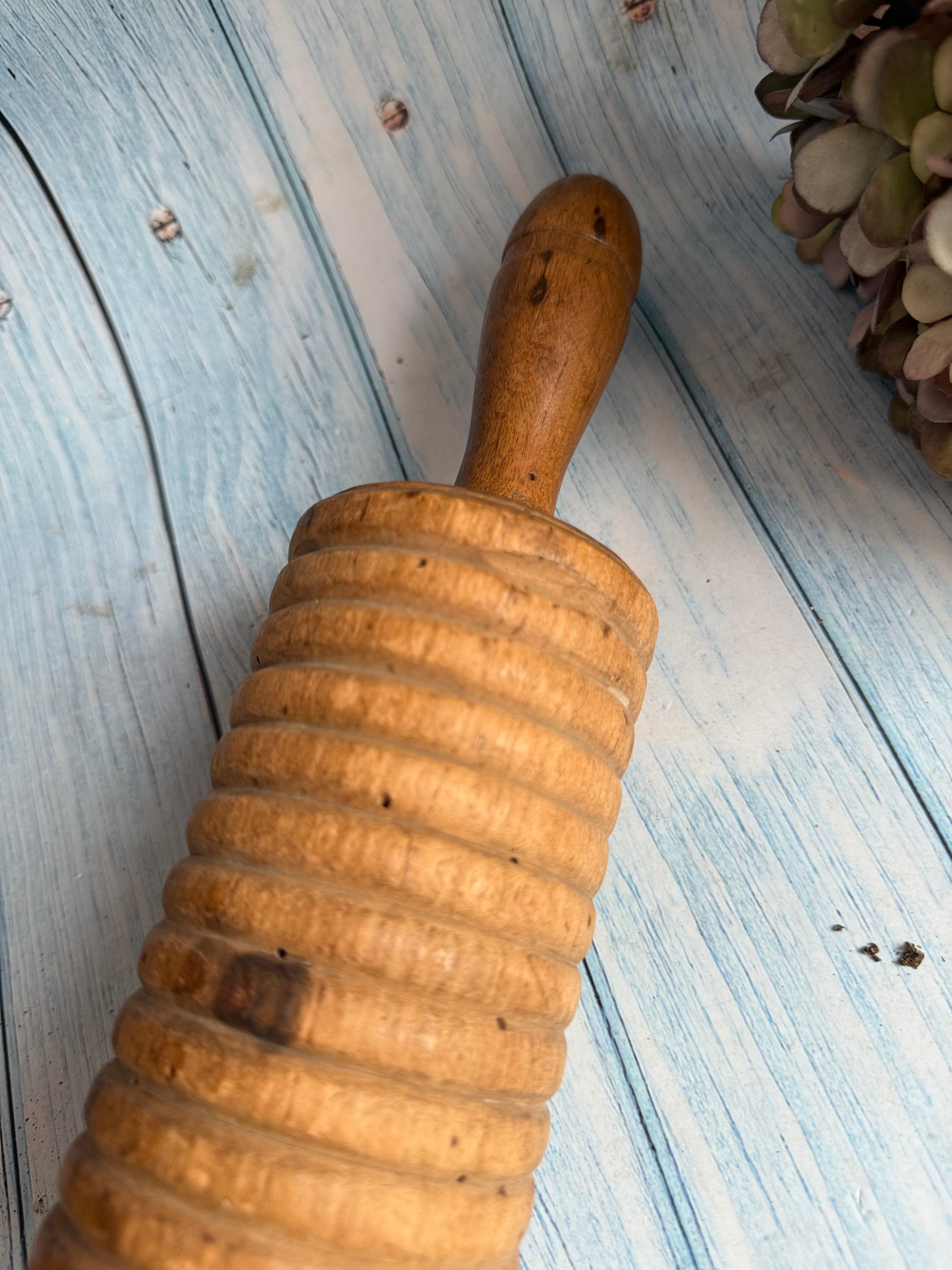 19th Century Treen Oat Roller