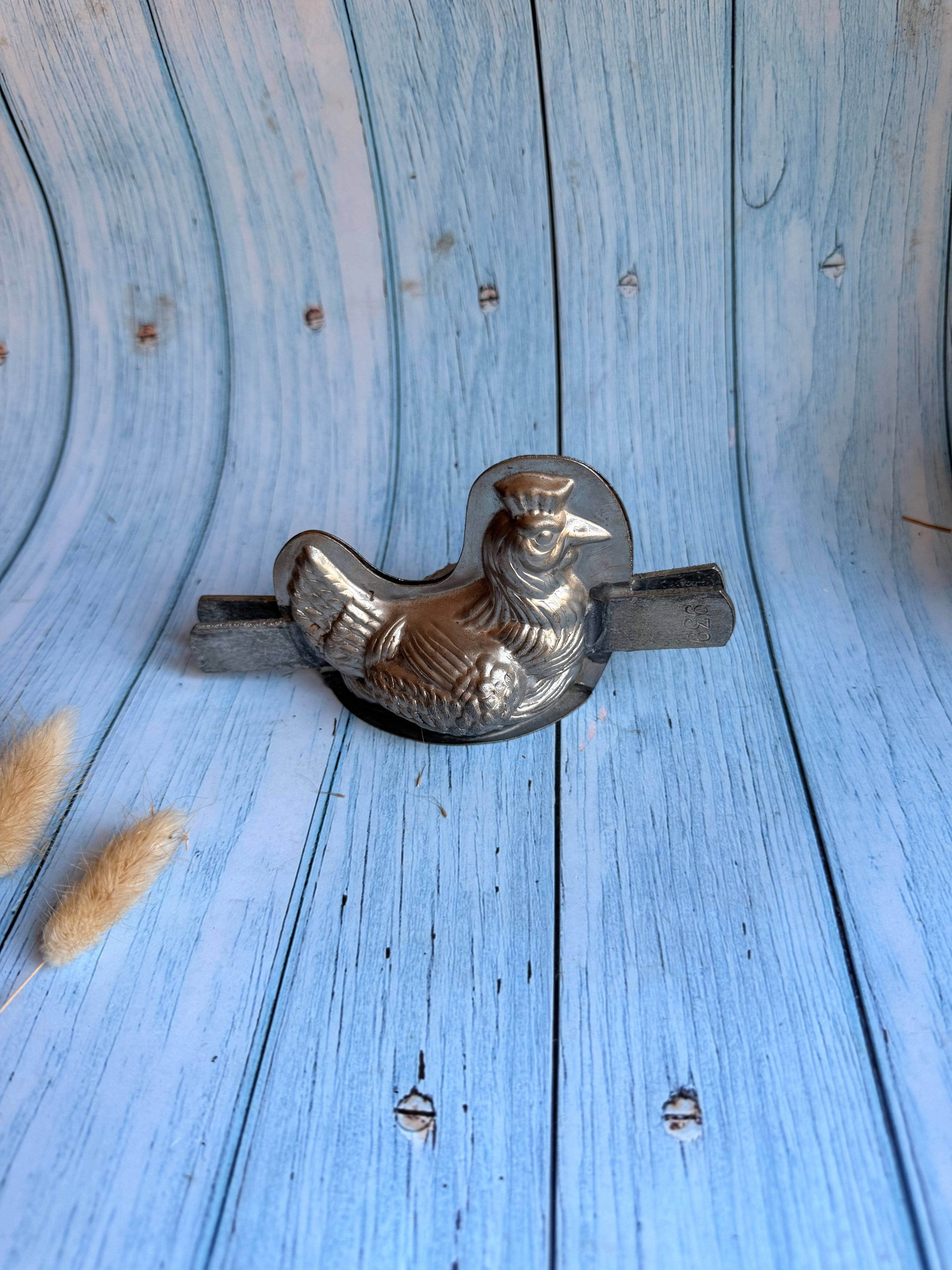 Vintage French Aluminium Chicken Chocolate Mould