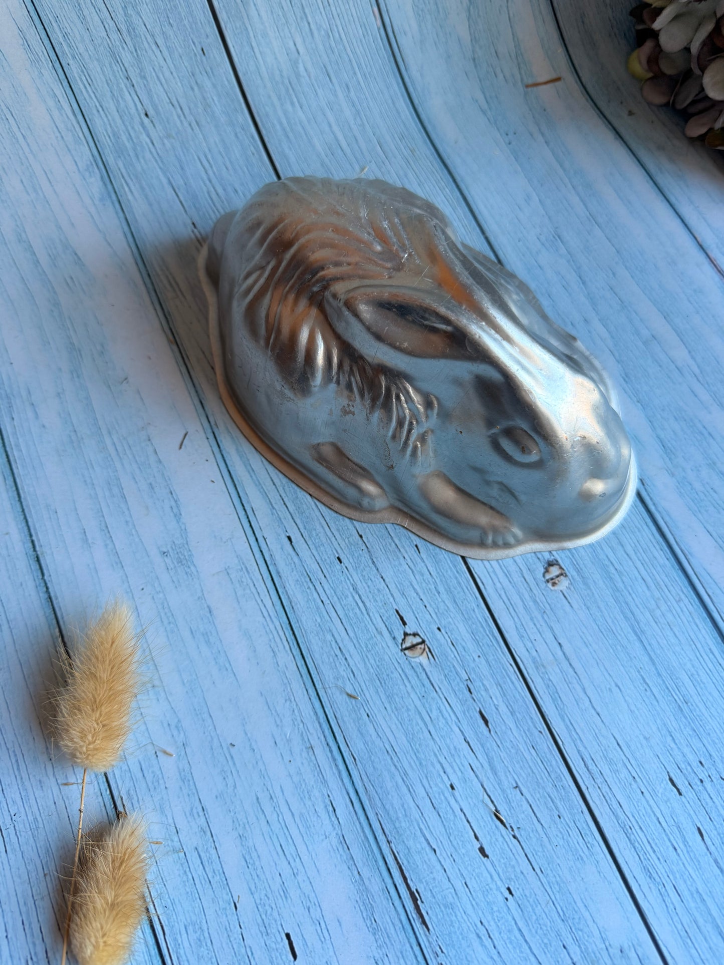 Vintage Aluminium Rabbit Bunny Jelly Mould