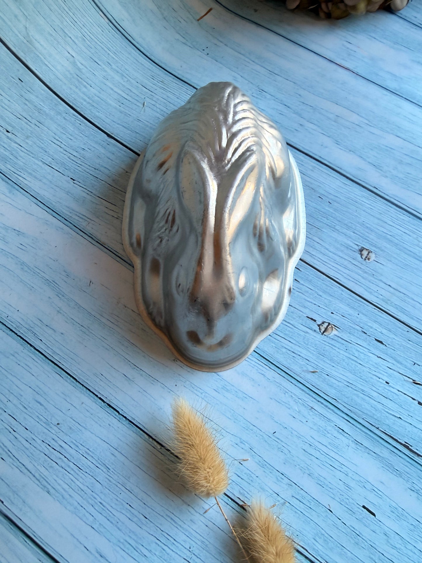 Vintage Aluminium Rabbit Bunny Jelly Mould