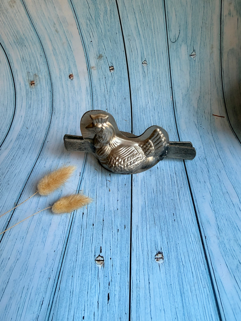 Vintage French Aluminium Chicken Chocolate Mould