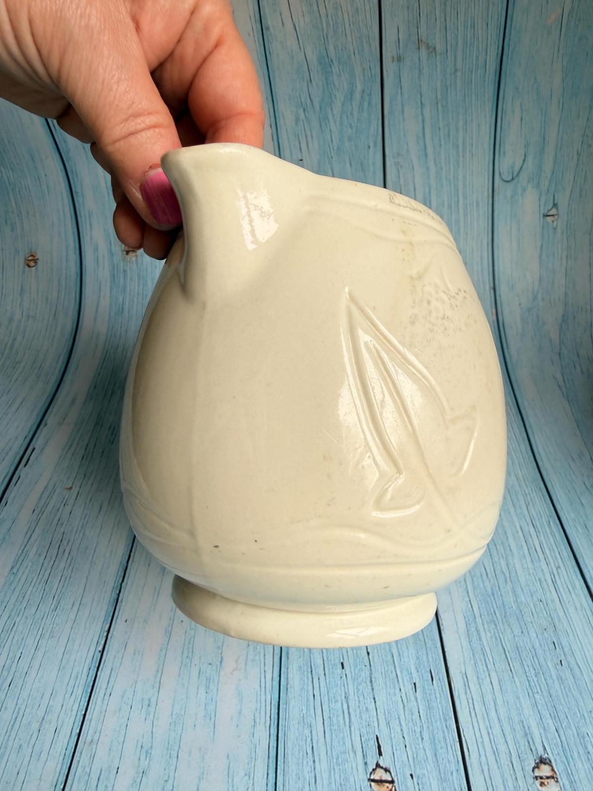 Vintage Ivy Leaf Design Stoneware Milk Jug or Pitcher