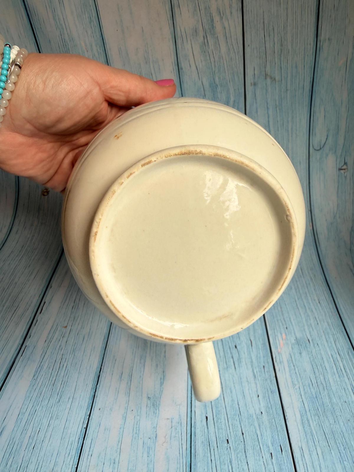 Vintage Ivy Leaf Design Stoneware Milk Jug or Pitcher