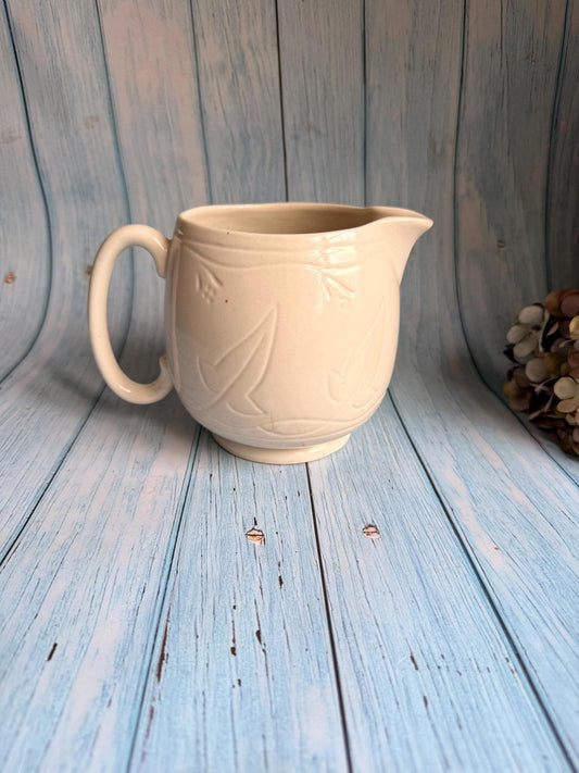 Vintage Ivy Leaf Design Stoneware Milk Jug or Pitcher