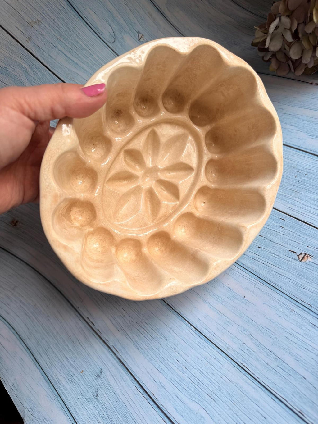 Large Antique Ironstone Jelly or Jello Mould or Mold