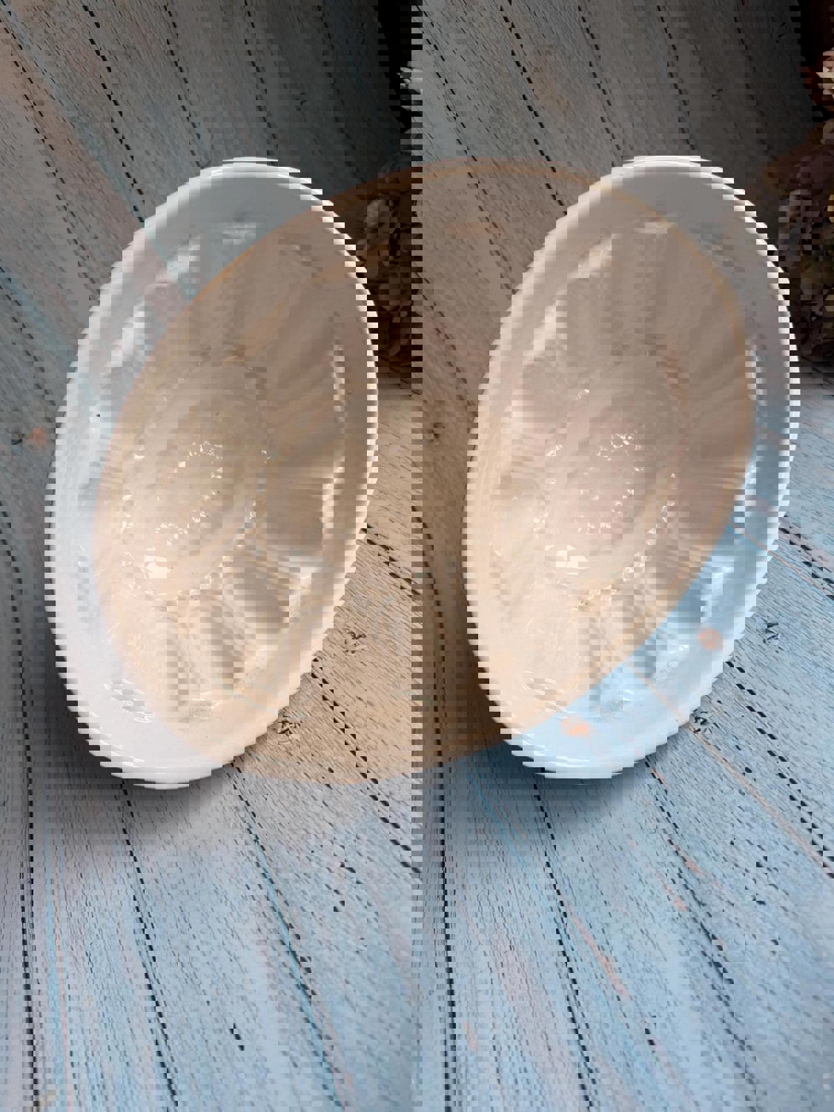 Vintage 1960s/1970s White Ironstone T G Green Jelly Mould / Jello Mold