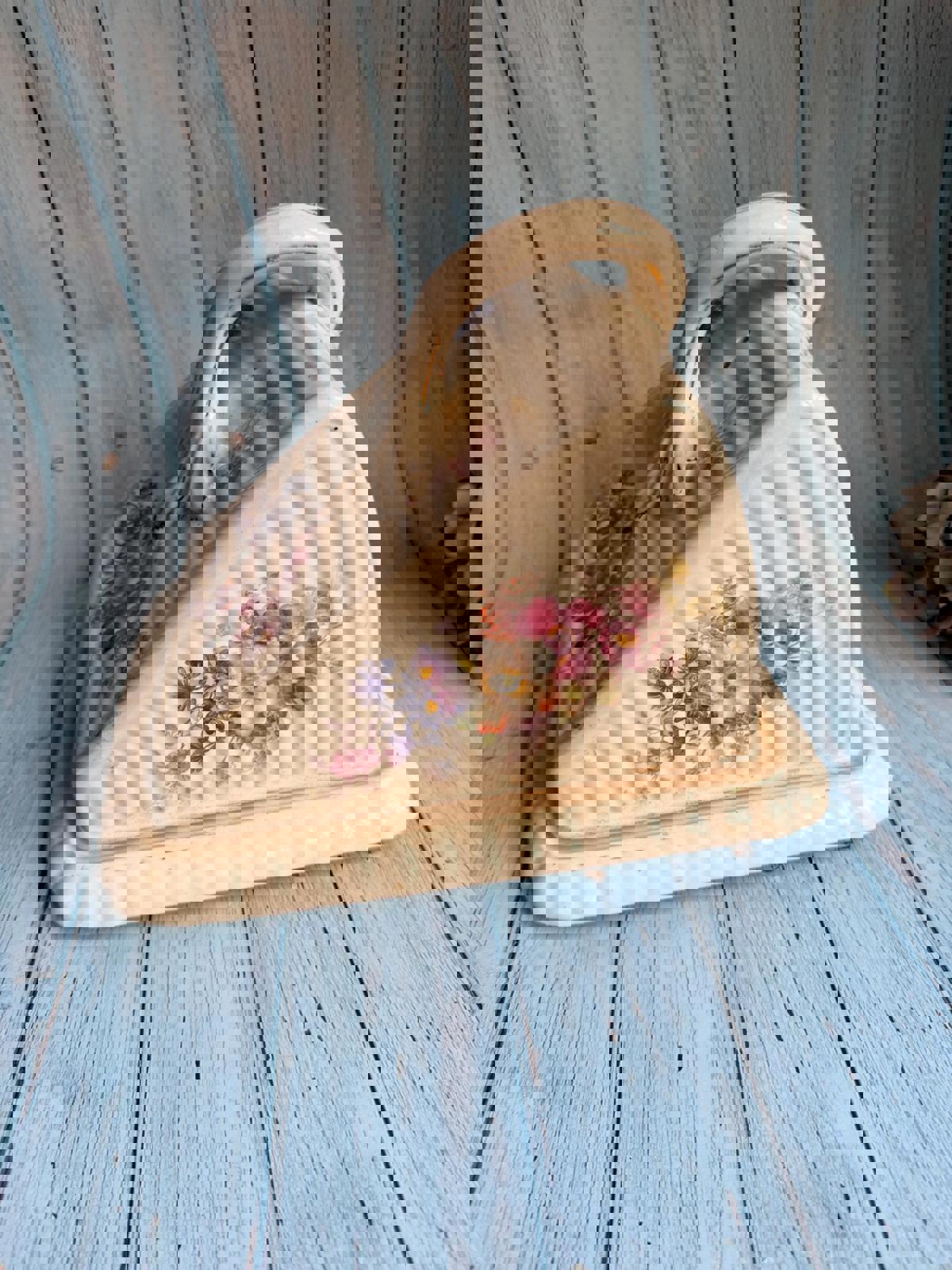 1880s Royal Bonn Franz Anton Melhem Floral Ceramic German Cheese Dome