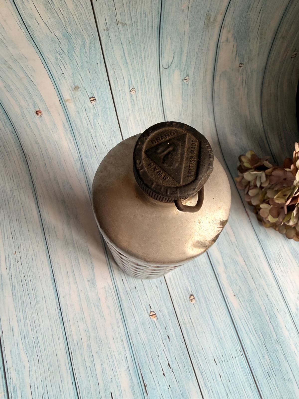 Vintage Swan Flask, Bulpitt and Sons Aluminium Bottle