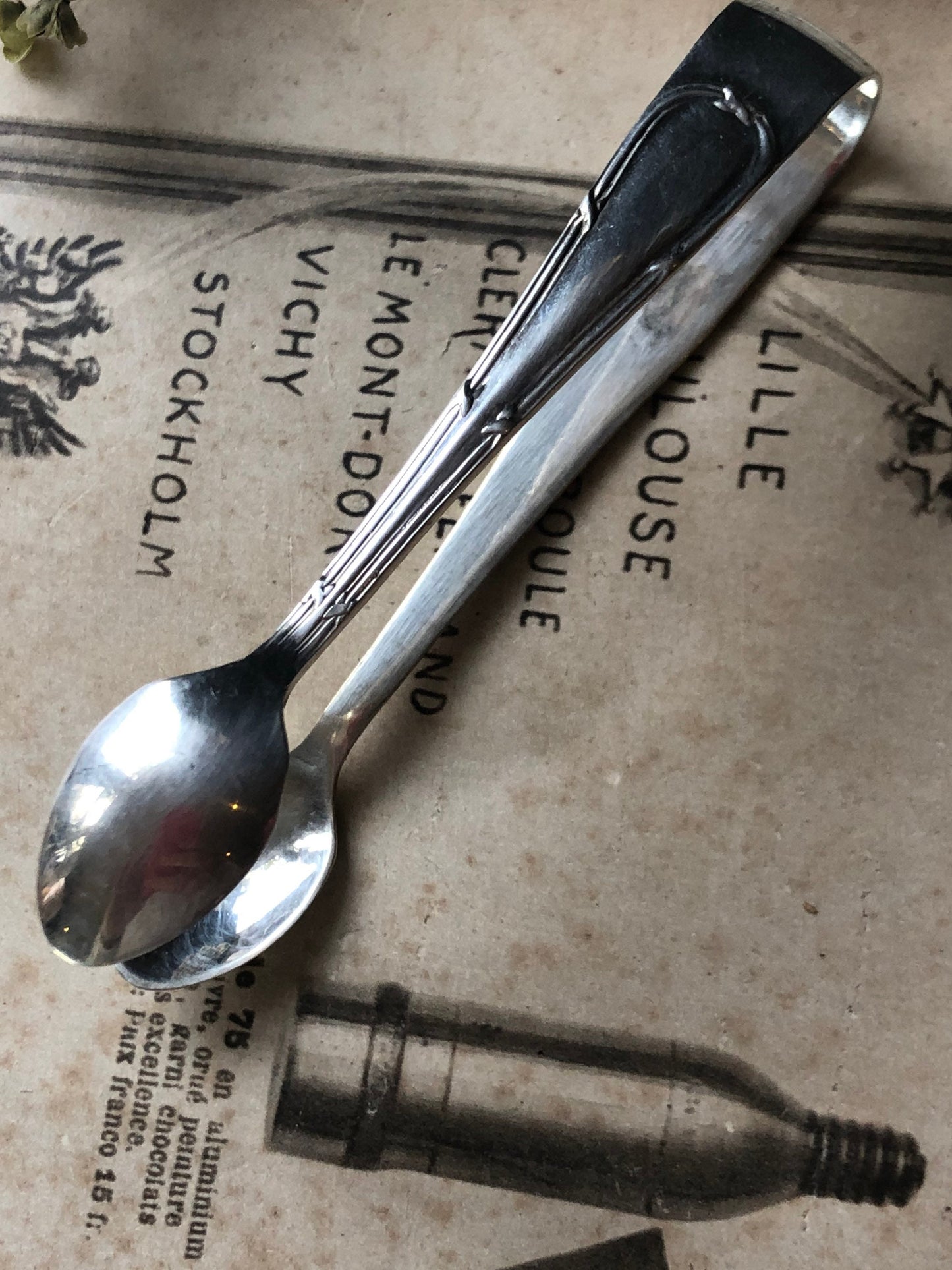 Silver Plated EPNS Vintage Sugar Tongs