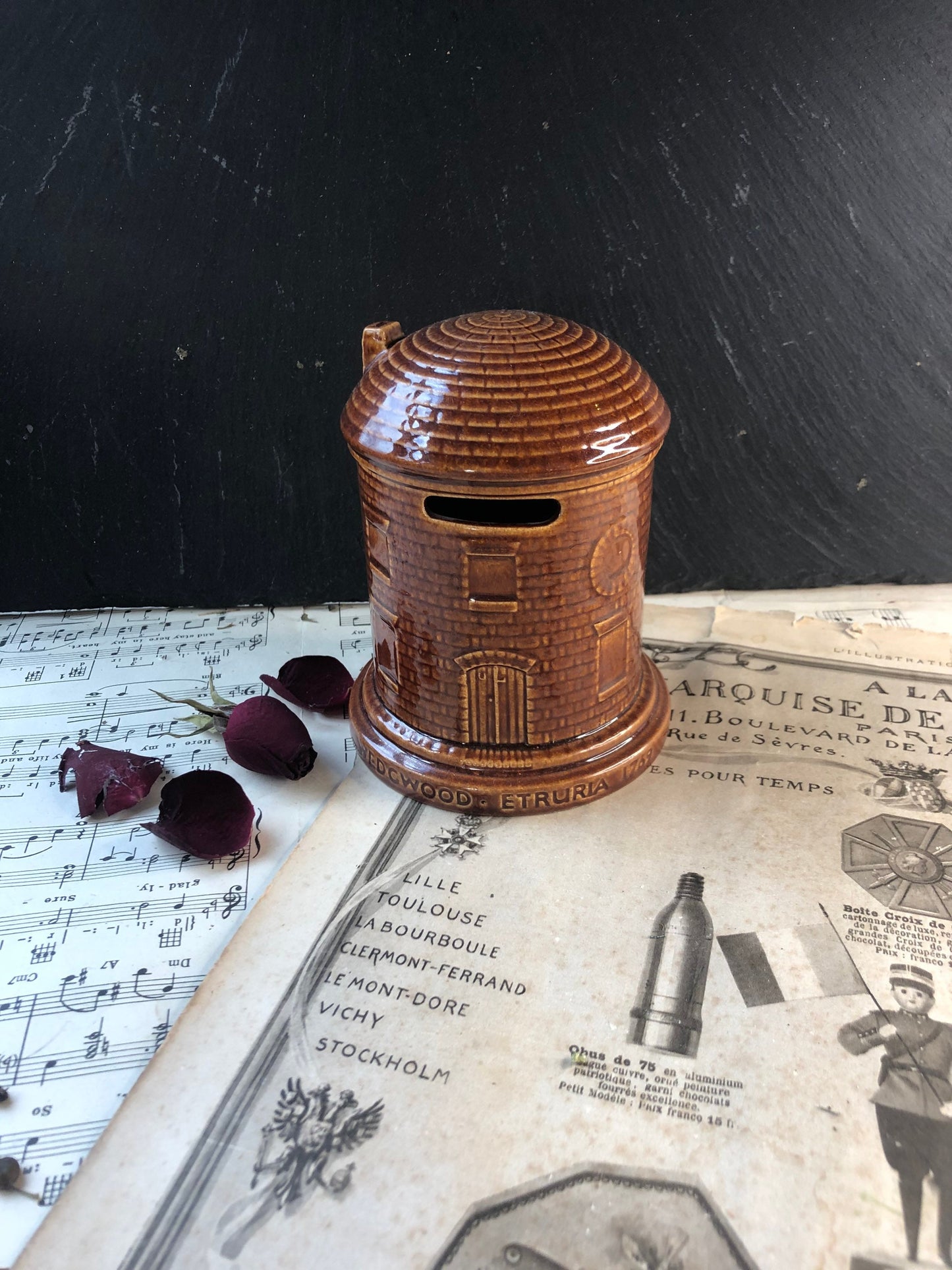 Vintage Wedgwood Etruria Round House Collectible Money Box