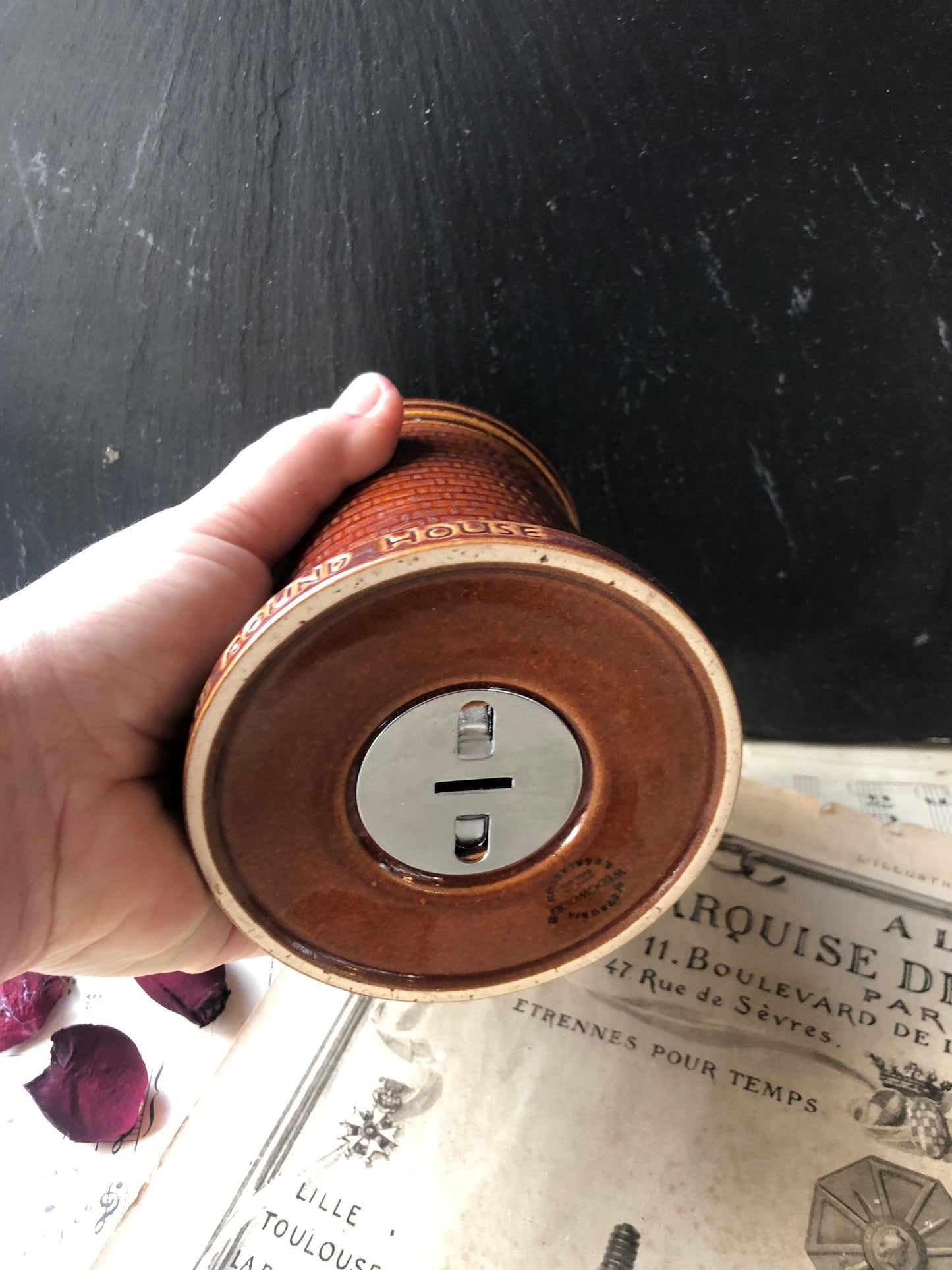 Vintage Wedgwood Etruria Round House Collectible Money Box