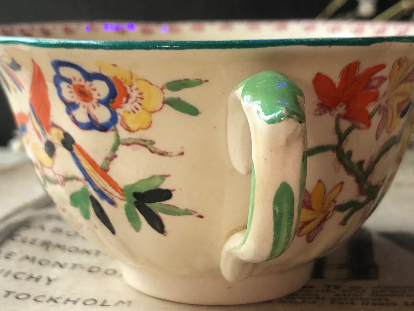 Mason's Hand Painted Ironstone Tea Cup, Made for and Retailed by Lawleys, Regent Street, London