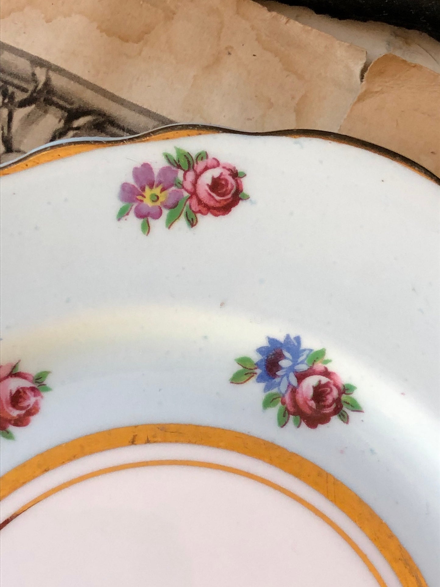 Colclough Bone China Set of Four Side Plates / Cake Plates / Salad Plates / Sandwich Plates / Dessert Plates