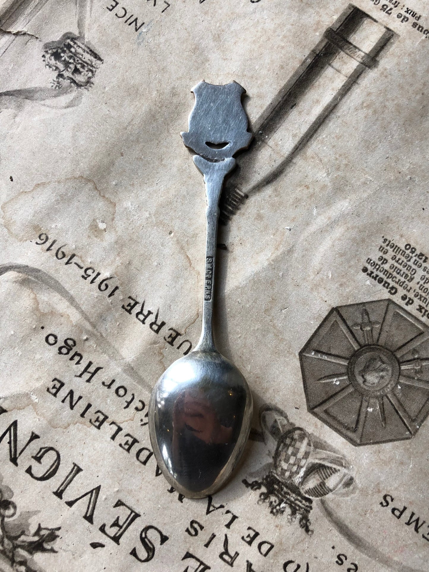 Vintage Hastings Souvenir Silver Plated Spoon. Stamped S M & Co EPNS / Tea Spoon Collector / Tourist Spoon