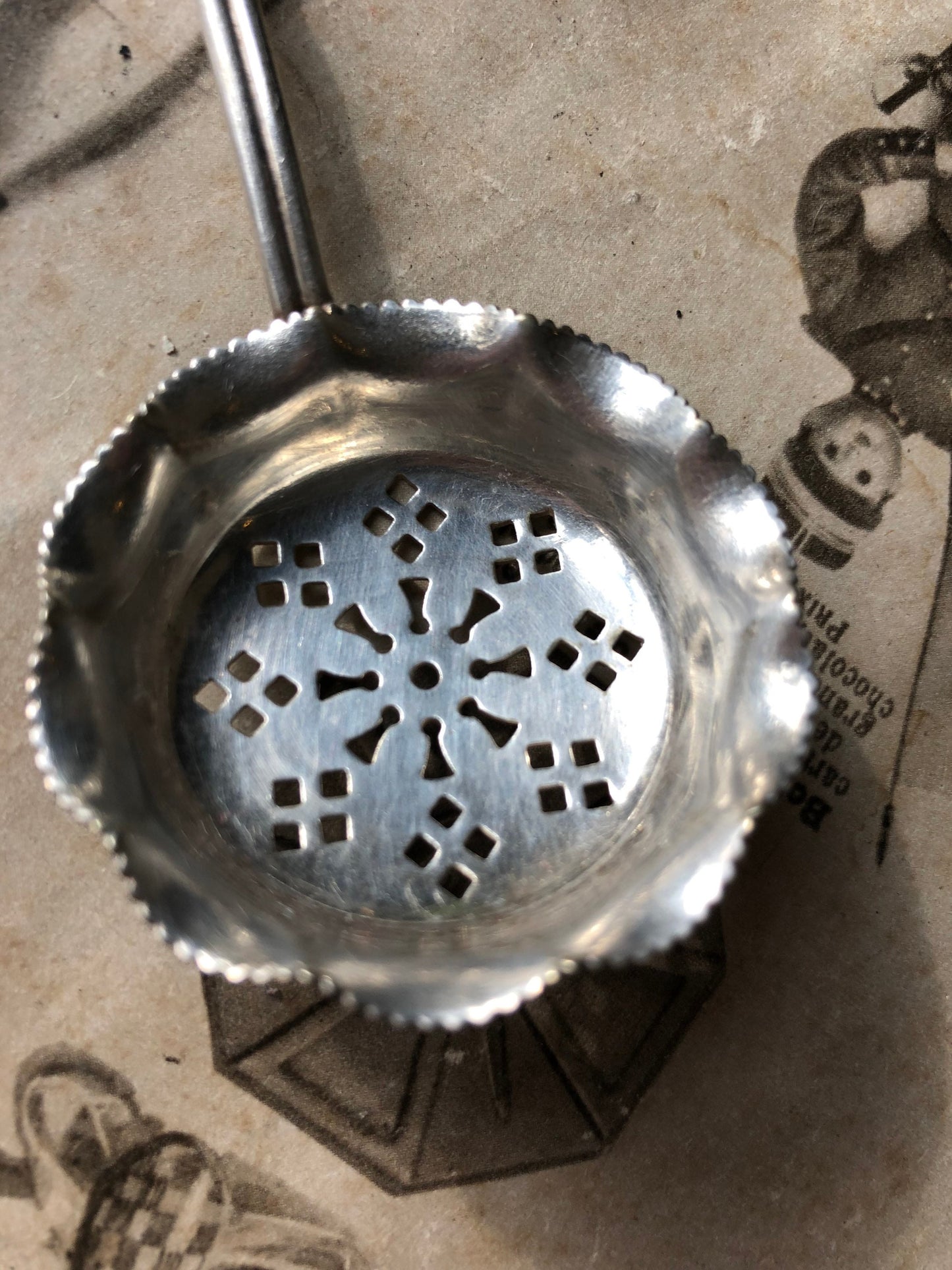 Silver Plated Sugar Sifter or Tea Strainer Spoon / Small Ladle with Holes / Dining Table Decor / Afternoon Tea / Hastings Souvenir / Tourist