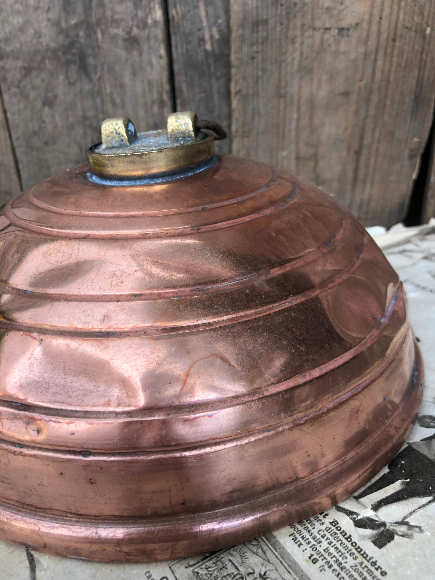 Antique WAFAX Copper Bed Warmer