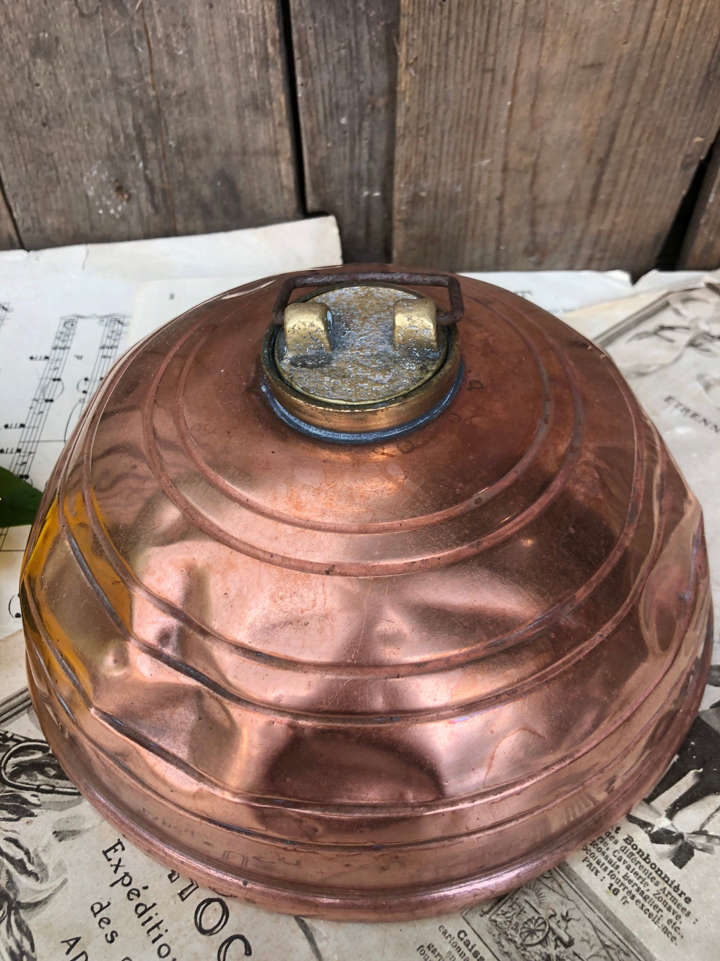 Antique WAFAX Copper Bed Warmer